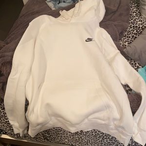 white nike hoodie